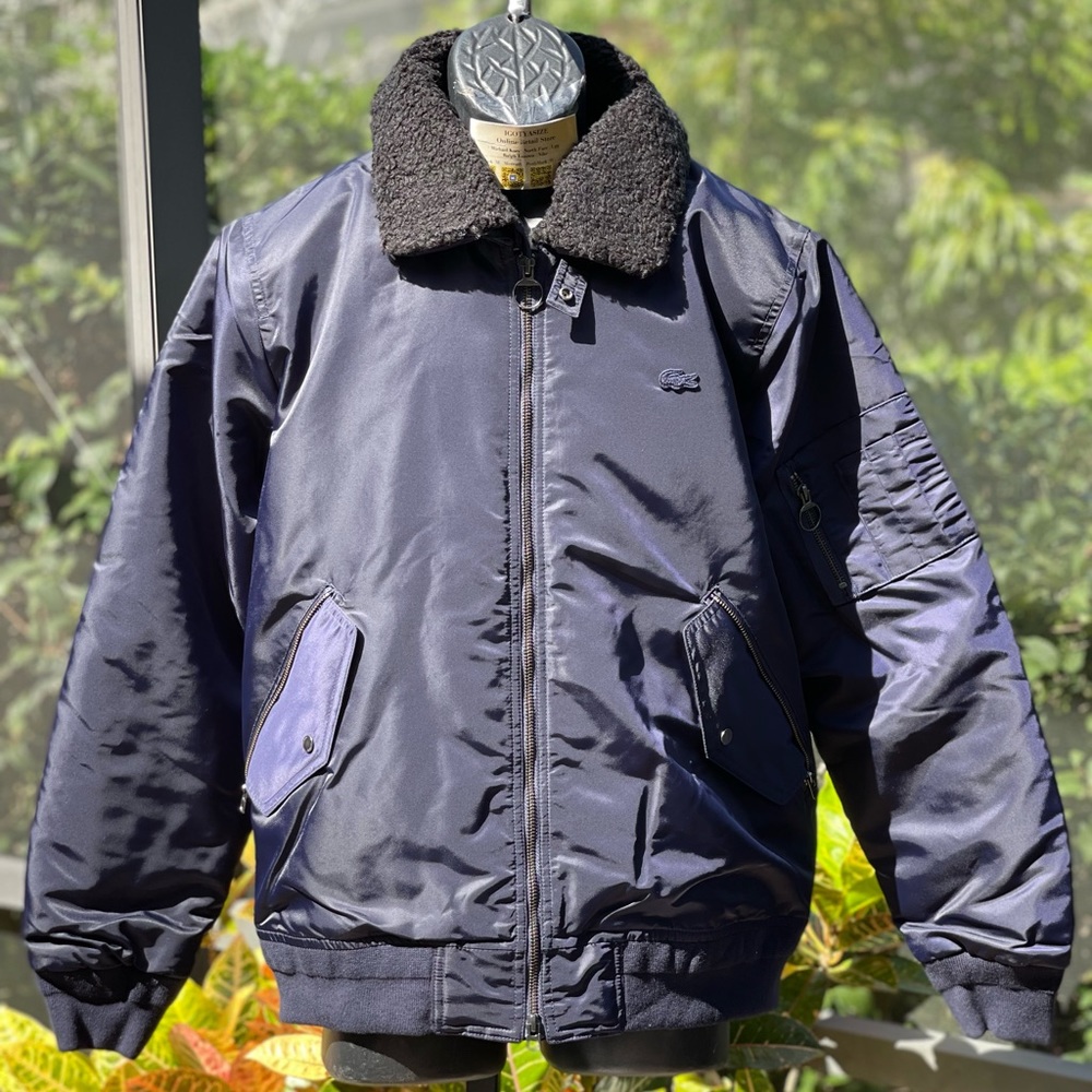 LACOSTE SHERPA COLLAR‎ PADDED BOMBER JACKET [BH8405]